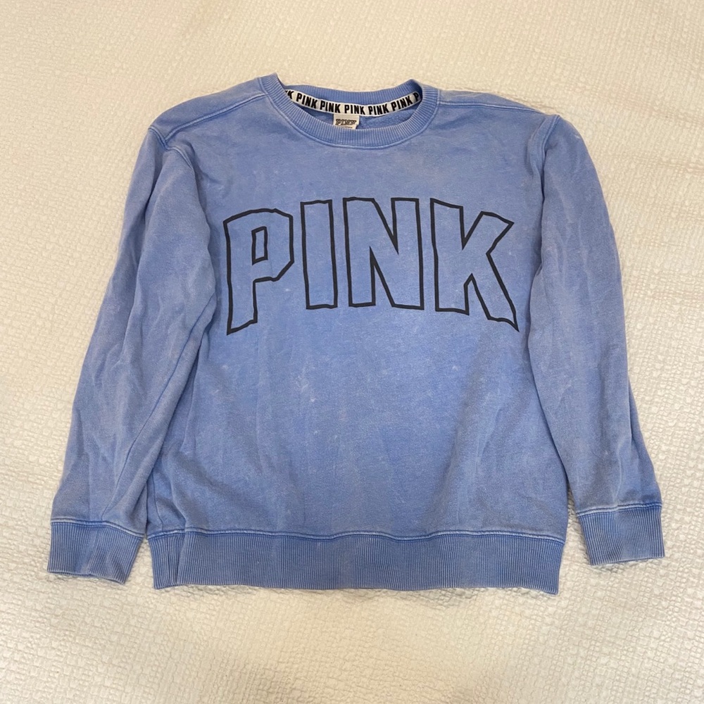 PINK acid wash sweatshirt